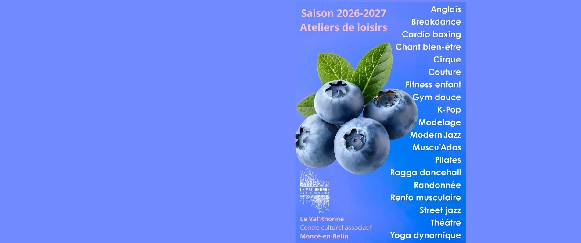 activités 2026-2027
